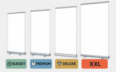 Budget, Premium of Deluxe Roll-up Banner: Welke Kies je voor Jouw Campagne? De Ultieme Gids van Amstel Printing